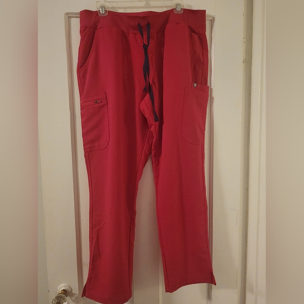 Figs Ultra Rose (Limited Edition color) Yola 2.0 skinny scrub pants XL